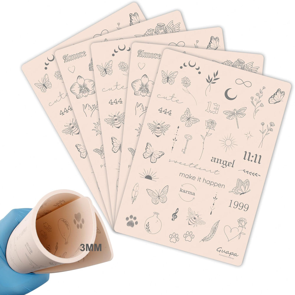 Guapa peau pratique tatouage 3mm – texture réaliste pour lignes précises.