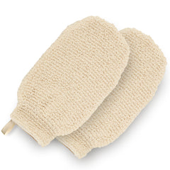 Gants douche GUARD&MARINE en chanvre, exfoliation naturelle en douceur.