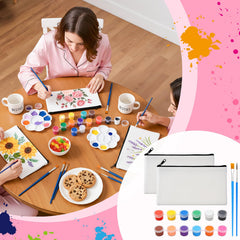 Palettes Gueevin en bois, 12 supports pour mélanger les couleurs