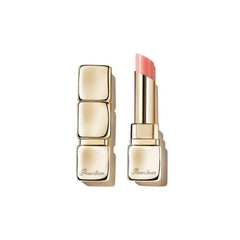 Guerlain Kiss Kiss Bee Glow, baume lèvres—texture satinée pour une hydratation lumineuse.
