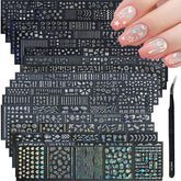GUFUGU stickers ongles etoiles laser pour brillance rapide et durable.
