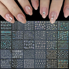 GUFUGU stickers ongles fleurs papillons apportent un look délicat et personnalisable.
