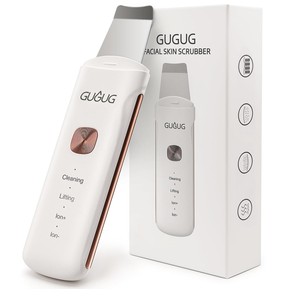Gugug Skin Scrubber étanche pour visage, utilisable sous la douche, nettoyage en profondeur.