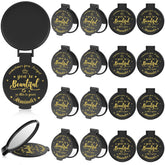 Gulfmew miroir compact 18 pièces noir, parfait pour le quotidien.