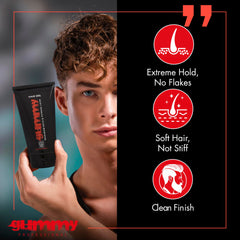 Gummy coiffage-contours-cheveux, contrôle précis des contours pour un look soigné.