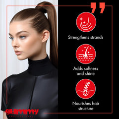 Application facile sur cheveux grâce à la pâte homogène.
