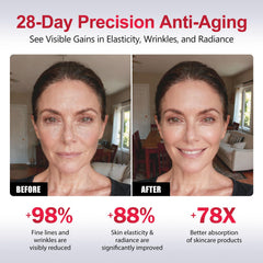 Contour du visage plus défini grâce à la stimulation microcourant du Gunfay EP-300