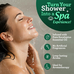 GuruNanda tablettes douche eucalyptus menthol: aromathérapie stimulante pour les sens.