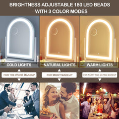 Miroir Gvnkvn Vanité avec lumière 3 couleurs pour différents styles.