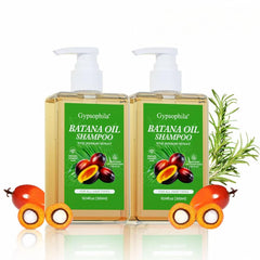 Gypsophila shampoing huile de batana, bouteille nourrissante et brillante pour les cheveux.