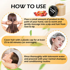 Gzarcwvn huile Batana et moringa – hydratation profonde des cheveux