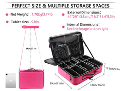 Diviseurs EVA ajustables pour organiser pinceaux et cosmétiques.