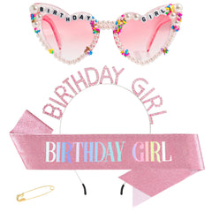 Bandeau anniversaire rose GZJINYUAN prêt à attirer les regards lors d’une fête