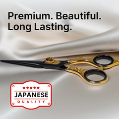 Acier japonais de qualité avec finition matte noir pour durabilité.