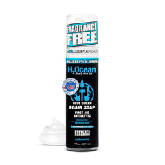 H2Ocean blue-green foam soap bottle for tattoo aftercare