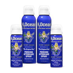 Bouteille H2Ocean spray apres piercing, soin pratique et rapide.
