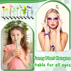 Pinces Haawooky cheveux plante fruits-colores – touche joyeuse pour coiffure