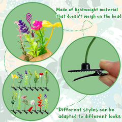 Pinces Haawooky cheveux plante germes-haricot – maintien fiable sans lourdeur
