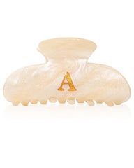 HAIMEIKANG broche cheveux lettrine acrylic effet marbre - touche élégante et légère
