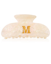 HAIMEIKANG pinces cheveux en acrylique initiale A, idéale pour une coiffure personnalisée.