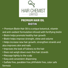 Hair Chemist Biotin Pro-Growth: huile capillaire biotine nourrit le cuir chevelu