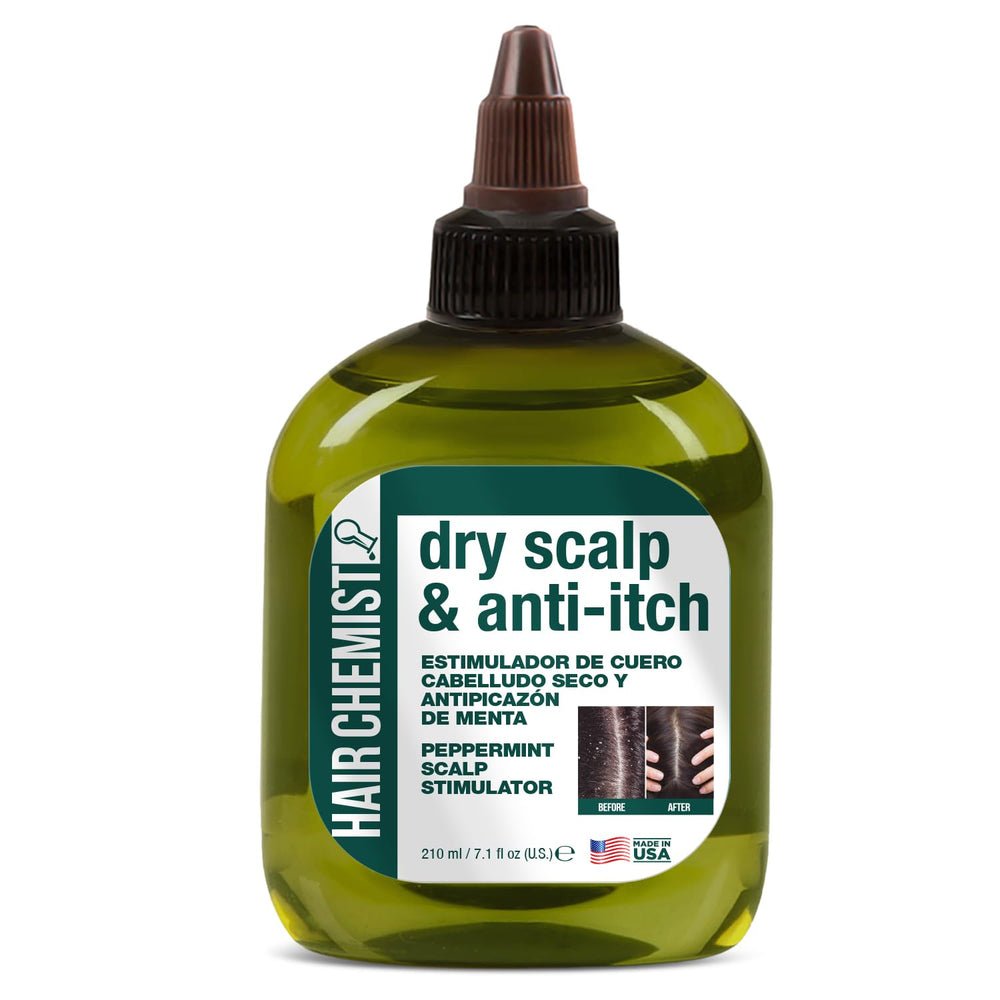 Hair Chemist - Bouteille menthe: stimulant rafraîchissant pour cuir chevelu sec et irrité.