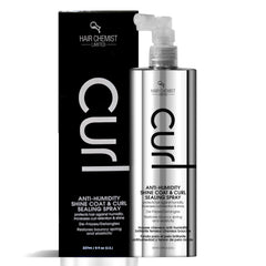 Hair Chemist - Bouteille spray boucles: protection anti humidité et brillance.