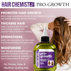 Hair Chemist Pro-Growth: application et massage sur le cuir chevelu pour nourrir les racines.
