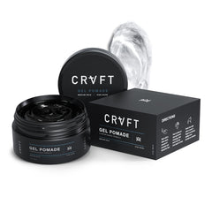 Hair Craft Co. CRVFT Pomade, bouteille compacte, tenue durable sans effort.