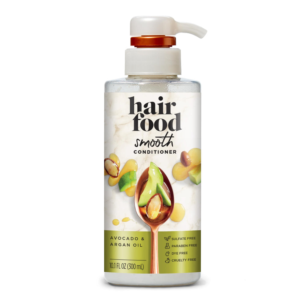 Hair Food Conditionneur Avocat et Argan — flacon élégant promet douceur et hydratation.