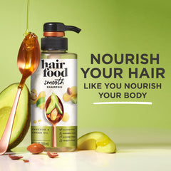 Hair Food Shampoing Avocat Argane – mousse légère pour cheveux volumineux après lavage