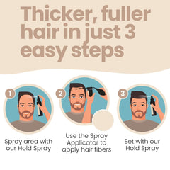 Hair Illusion flacon-38g fibres, tenue naturelle toute la journée.