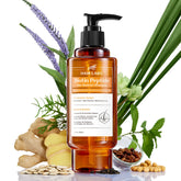 Hair Labs Biotin Peptide Hair Restore Shampoo bottle front promotes fuller-looking roots.