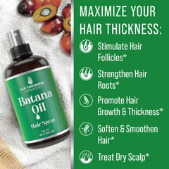 Massage du Hair Thickness Maximizer Batana Oil sur longueurs.