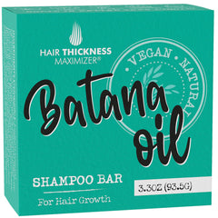 Hair Thickness Maximizer Batana Shampoing Solide dans emballage zéro plastique, respectueux de l’environnement.