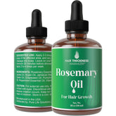 Hair Thickness Maximizer – flacon romarin capillaire, soin nourrissant pour cuir chevelu sain.