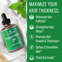 Ingrédients Hair Thickness Maximizer associant menthe et huiles végétales bénéfiques