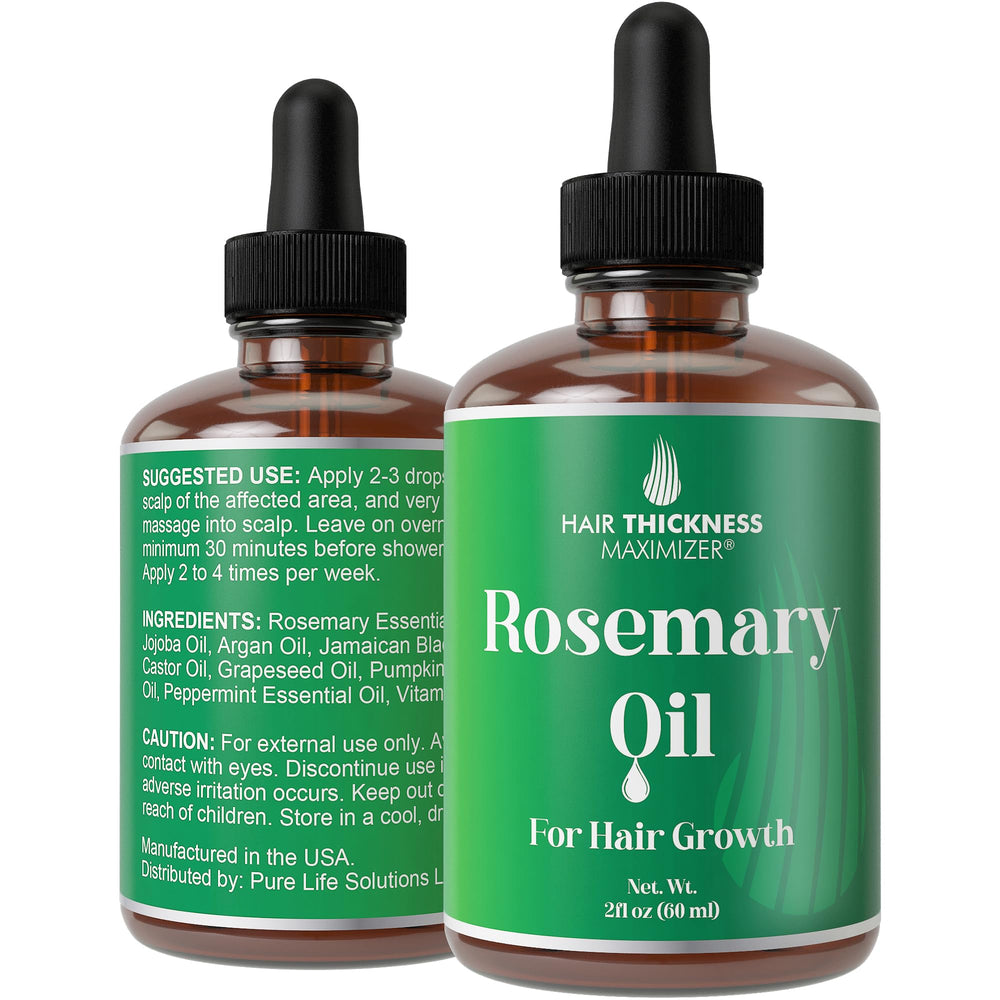 Hair Thickness Maximizer huile romarin cheveux: nourrir et hydrater les fibres capillaires.