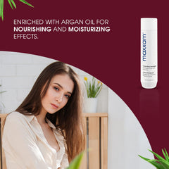 HAIR CLUB Maxxam Crème Démêlant, soin enrichi en huile d'argan pour cheveux souples.