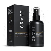 CRVFT Spray au sel marin Hair Craft Co., bouteille en vue, fini naturel.