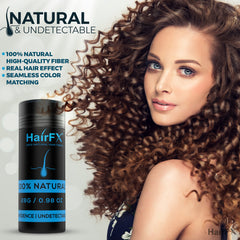 HairFX Application instantanée cheveux brun foncé – densifier rapidement et naturellement.