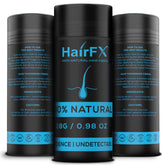 HairFX Fibres cheveux fins brun foncé – effet densité instantané sur les cheveux.