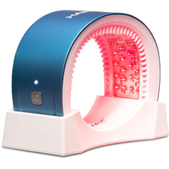 HairMax LaserBand 82 sur le cuir chevelu, favorisant la densité et le soin capillaire.