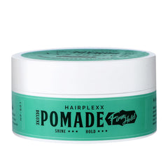 Hairplexx Pomade – tenue ferme sans excès pour coiffage net et durable.