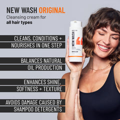 Hairstory New Wash Original protège la couleur et la texture naturelle des cheveux