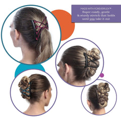 HairZing brosse-dents-flexibles-sans-accrocs: démêlage doux sans tiraillement