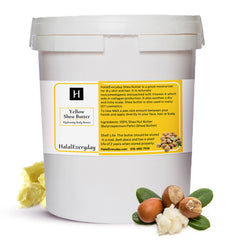 HalalEveryDay Beurre de karité africain cru Ghana – pot avec texture riche et naturelle pour soins quotidiens.