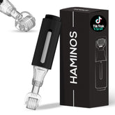 HAMINOS Derma Roller avec réservoir intégré pour application instantanée du sérum sur la peau