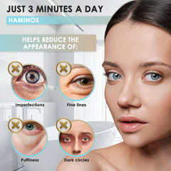 HAMINOS Masseur yeux – LED rouge et bleu pour stimuler le regard.