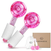Hana Emi LUONKOS globes visage rose, set de 2, rafraîchissement ciblé.